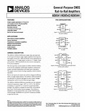 DataSheet AD8541 pdf